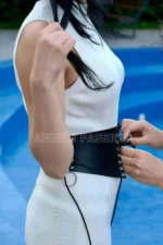 Stylish Harness Belt with Rope Detail, Leather Corset Belt - SH607 - Image 2