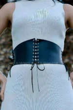 Stylish Harness Belt with Rope Detail, Leather Corset Belt - SH607 - Image 4
