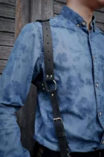 Men's Leather Sexy Harness - SHM134 - Image 2