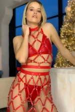 Stylish Leather Chest and Skirt Sexy Set Harness - SH995 - Image 4