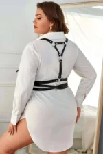 Stylish Leather Fantasy Breast Harness - SH932 - Image 2