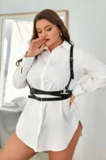 Stylish Leather Fantasy Breast Harness - SH932 - Image 4