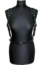 Sexy Leather Shoulder Strap Chest Harness - SH916 - Image 3