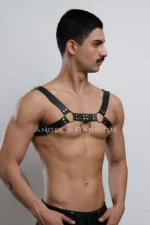 Men's Chest Harness, Fantasy Apparel Leather Harness - SHM7 - Image 4