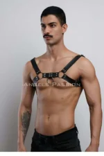 Men's Chest Harness, Fantasy Apparel Leather Harness - SHM7 - Image 2