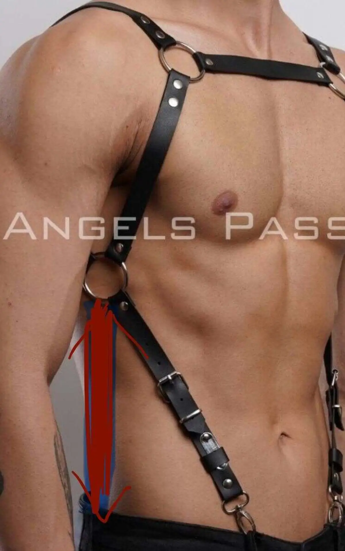 127806.webp Men's Harness Belt, Men's Shirt Belt, Men's T-Shirt Belt - SHM209 - Image 1