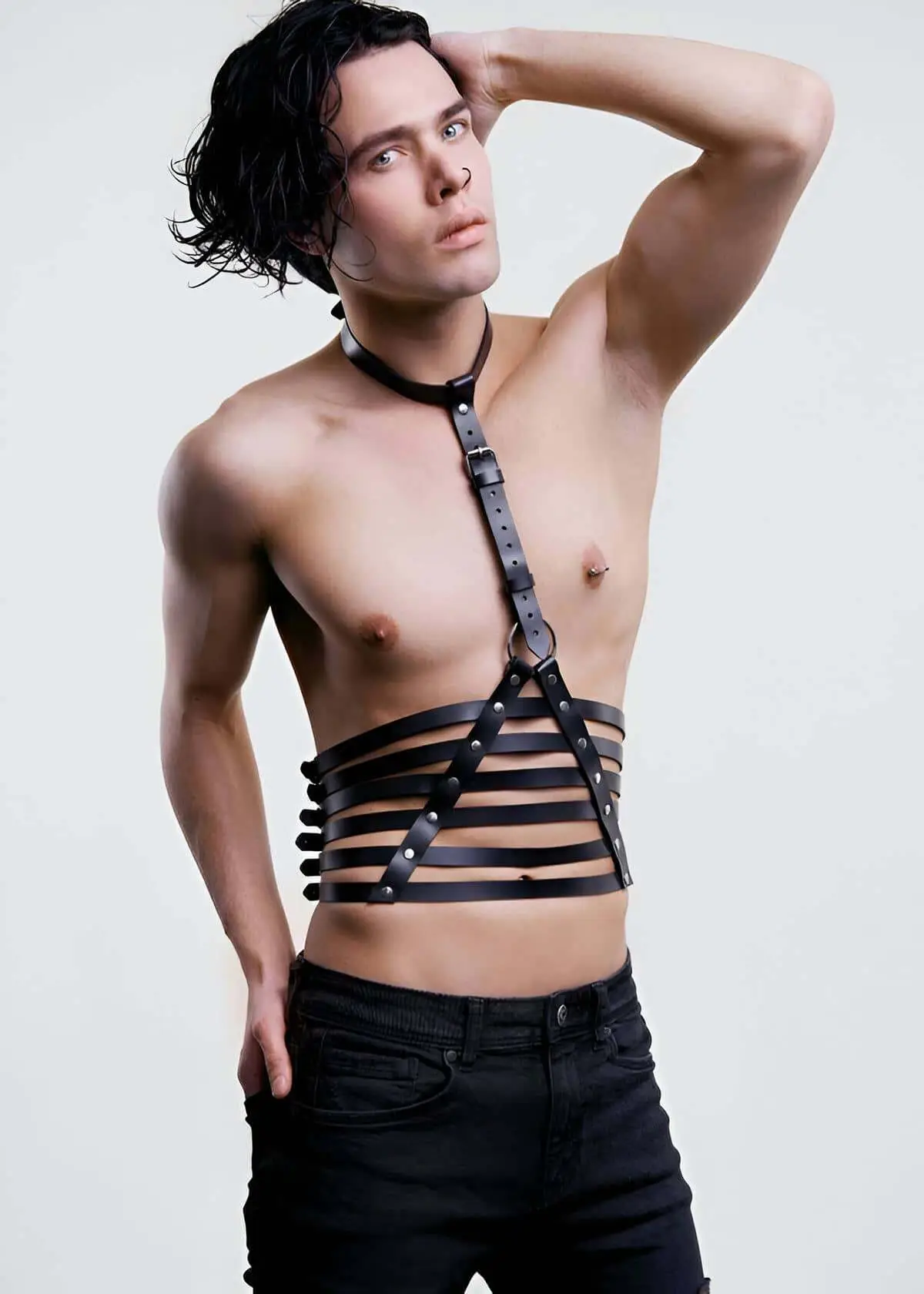 Men's Fantasy Apparel Parallel Detail Triangle Harness - SHM48