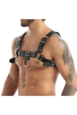 Men's Fantasy Leather Apparel, Leather Fantasy Clothing, Men's Leather Harness Accessories - SHM162