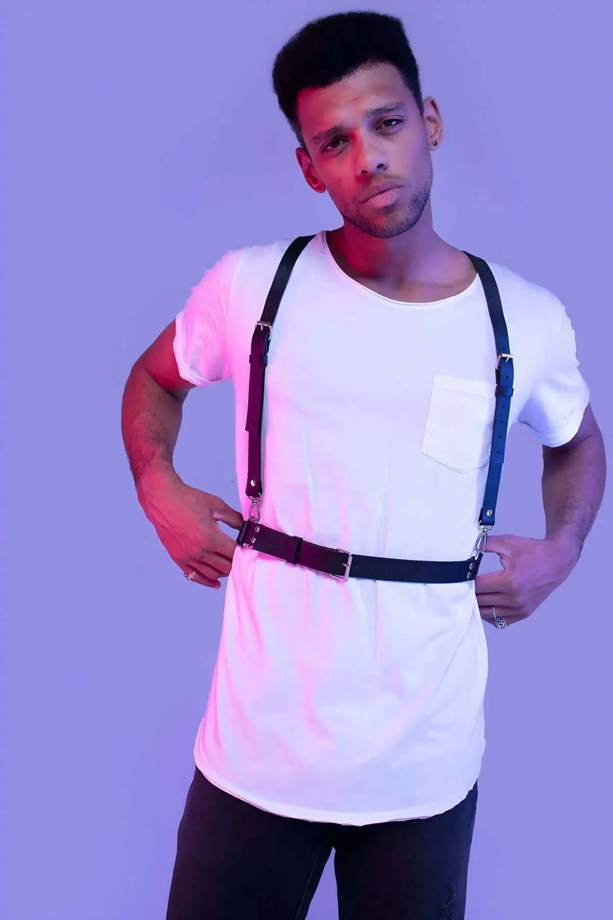 Men's Chest Harness, Men's Shirt Belt, Men's T-Shirt Belt - SHM206