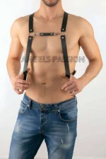 Men's Chest Harness - Sexy Men's Harness - Men's Leather Accessory - SHM27