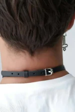 Men's Sexy Neck Collar Leather Harness - SHM87 - Image 2