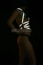 Glow-in-the-Dark Women's Lingerie - Reflective Erotic Apparel - SH24 - Image 2
