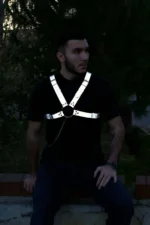 Glow-in-the-Dark Reflective Men's Chest Strap - SHM95 - Image 2