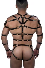 Rubber Breast and Studded Panty Harness Set - SHM181 - Image 2