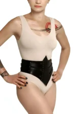 Elegant Leather Corset with Rivet Details, Sexy Corset Harness - SH905