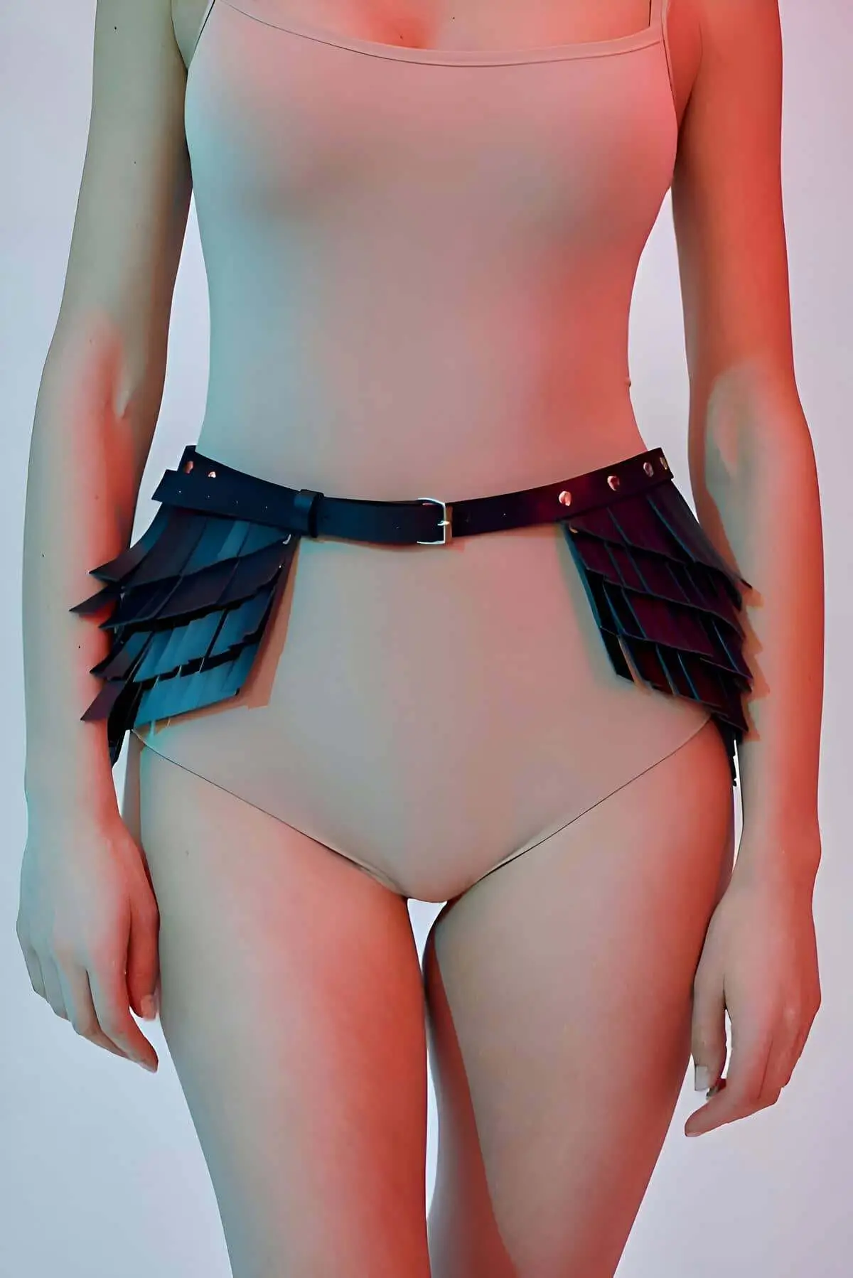 128542.webp Elegant Belt with Tassel Detail, Tasseled Leather Belt - SH1254 - Image 1