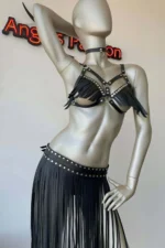 Tassel Skirt and Tassel Bra Harness Set