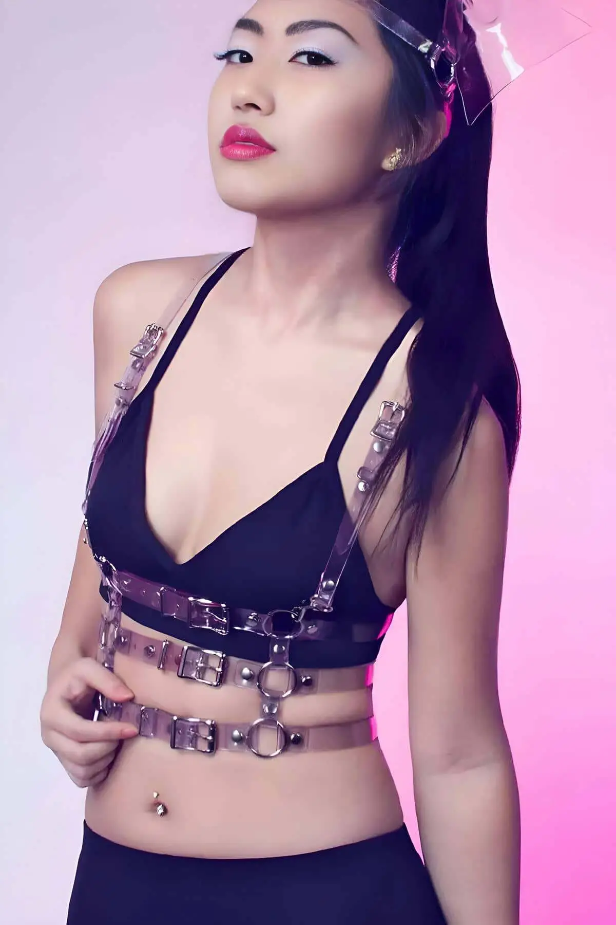 Sheer Shoulder Strap Dress Belt, Crop Belt, Blouse Belt - SH1058