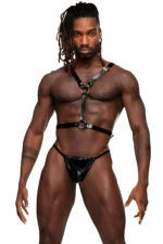 Angel Wing Men's Leather Harness, Men's Fantasy Costume, Leather Winged Harness - SHM150 - Image 4
