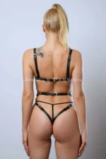 Leather Fantasy Lingerie, Full Body Harness - SH811 - Image 5