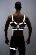 Reflective - Men's Chest and Leg Harness Set that Glows in the Dark - SHM199 - Image 5
