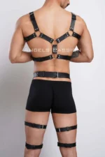 Stylish Chest and Leg Harness Set, Men's Party Accessories - SHM196 - Image 3