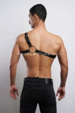 One-Shoulder Men's Harness, Fancy Men's Outerwear - SHM177 - Image 7