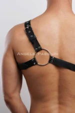 One-Shoulder Men's Harness, Fancy Men's Outerwear - SHM177 - Image 8