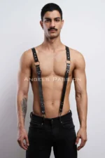 Stylish Men's Body Belt, Men's Leather Trouser Suspenders - SHM175 - Image 4