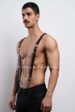 Stylish Men's Body Belt, Men's Leather Trouser Suspenders - SHM175 - Image 3