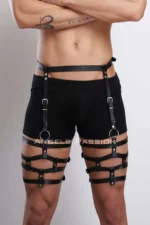 Men's Leg Harness, Leg Belt and Leg Accessory, Stylish Men's Leg Belt - SHM173 - Image 5