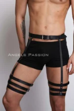 Men's Garter Harness, Men's Leg Accessory, Men's Fantasy Apparel - SHM170 - Image 6