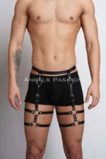 Leather Men's Leg Harness, Accessory for Men's Jeans - SHM165 - Image 2