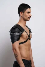 Two-Shoulder Detail Gladiator Harness, Stylish Men's Harness Costume, Gladiator Men's Costume - SHM161 - Image 5