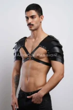 Two-Shoulder Detail Gladiator Harness, Stylish Men's Harness Costume, Gladiator Men's Costume - SHM161 - Image 7