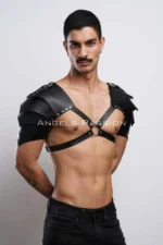 Two-Shoulder Detail Gladiator Harness, Stylish Men's Harness Costume, Gladiator Men's Costume - SHM161 - Image 8