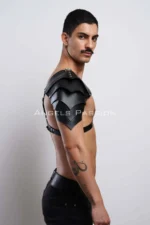Two-Shoulder Detail Gladiator Harness, Stylish Men's Harness Costume, Gladiator Men's Costume - SHM161 - Image 4