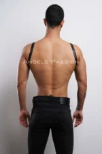 Men's Shirt Belt, Men's Chest Belt, Fancy Men's Leather Clothing - SHM155 - Image 6