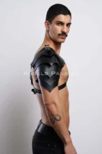 Gladiator Harness, One Shoulder Leather Harness, Cosplay Costume, Warrior Costume - SHM154 - Image 5