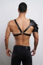 Gladiator Harness, One Shoulder Leather Harness, Cosplay Costume, Warrior Costume - SHM154 - Image 10