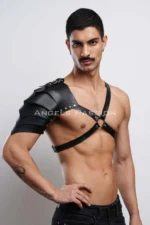 Gladiator Harness, One Shoulder Leather Harness, Cosplay Costume, Warrior Costume - SHM154