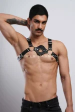 Men's Leather Chest Harness, Men's Leather Underwear, Fancy Wear - SHM151 - Image 3