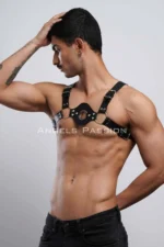 Men's Leather Chest Harness, Men's Leather Underwear, Fancy Wear - SHM151 - Image 4