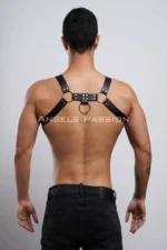 Men's Leather Chest Harness, Men's Leather Underwear, Fancy Wear - SHM151 - Image 6