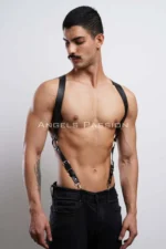 Men's Chest Harness, Men's Trouser Belt, Men's Leather Belt - SHM146 - Image 5
