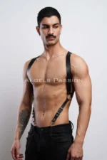 Men's Chest Harness, Men's Trouser Belt, Men's Leather Belt - SHM146 - Image 6