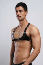 Leather Men's Chest Harness, Men's Chest Harness, Men's Chest Belt - SHM144 - Image 3