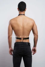Men's Leather Neck Strap Harness, Clubwear, Leather Partywear - SHM124 - Image 5