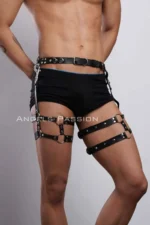 Men's Leg Harness, Leg Belt, Men's Short Suspenders - SHM94 - Image 2