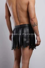 Leather Men's Skirt, Gladiator Skirt, Men's Cosplay Costume - SHM93 - Image 4
